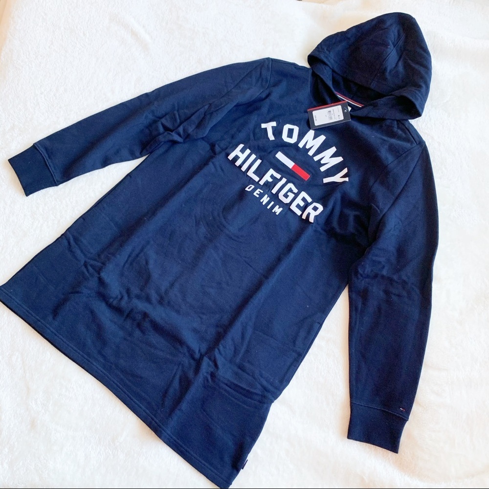 NWT Tommy Hilfiger Denim Signature Hoodie Dress​